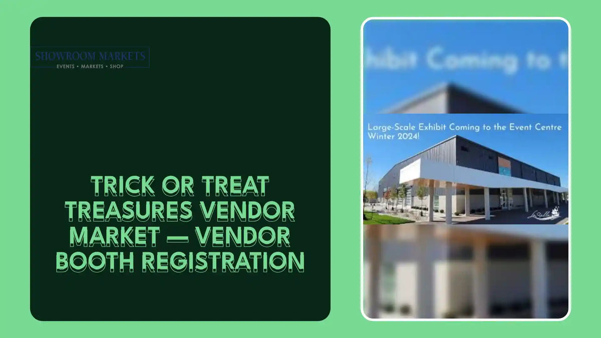 Trick or Treat Treasures Vendor Market &mdash; Vendor Booth Registration by@Outfy
