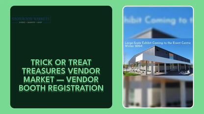 Trick or Treat Treasures Vendor Market &mdash; Vendor Booth Registration by@Outfy