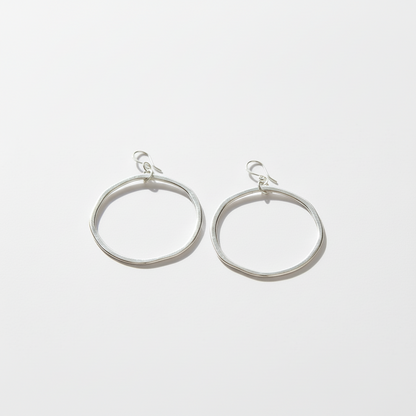 Boucles d'oreilles créoles en argent plaqué