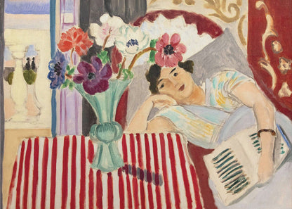 Wall art Femme Et Anémones