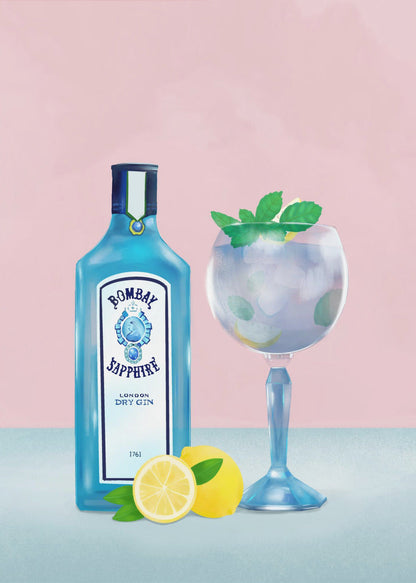 Wall Art Gin Cocktail