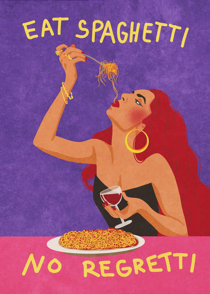 Wall Art Eat spaghetti no regretti
