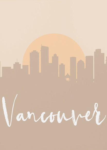 Wall art Skyline Earth Tone 2 90