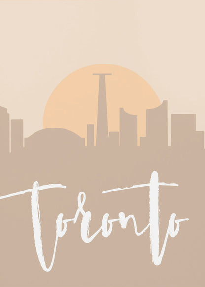 Wall art Skyline Earth Tone 2 89