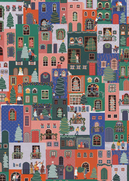 Wall art Holiday Houses Canvas Print