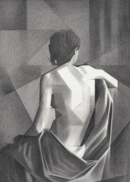 Wall art Study After Eugène Durieu & #039;s Seated Female Nude - 20-08-21