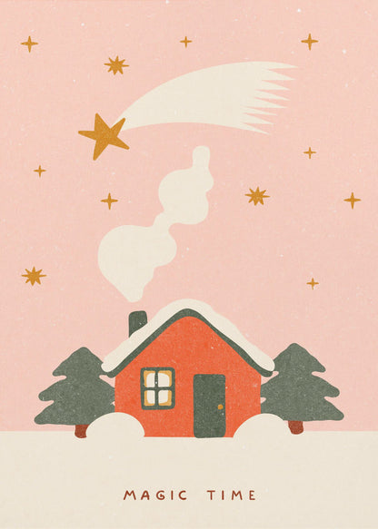 Wall art A magical time at Christmas Canvas Print