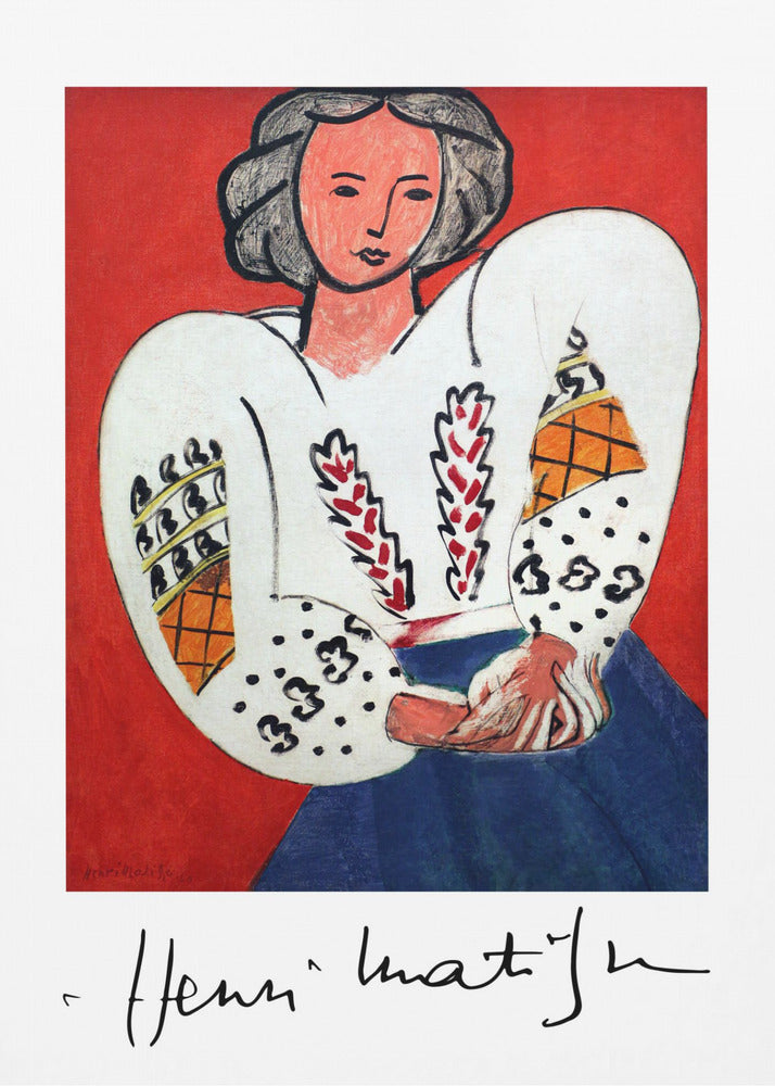 Wall art Henri Matisse, La Camicetta Romena, 1940