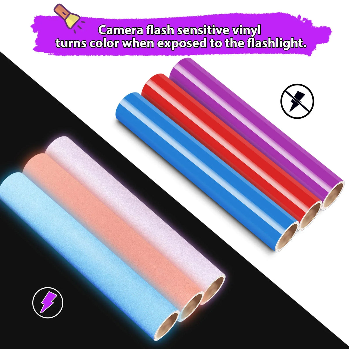 Teckwrap Reflective HTV- Ink Black | Fashionable & Durable HTV for T-Shirts & Costumes