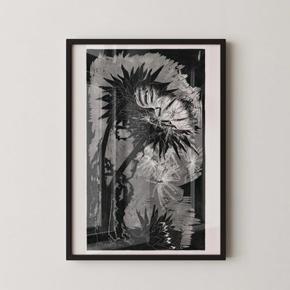 Reijer Stolk – Artichauts dans l'ombre (1915) | Une gravure sur bois monochrome saisissante (disponible encadrée à la main ou non encadrée)