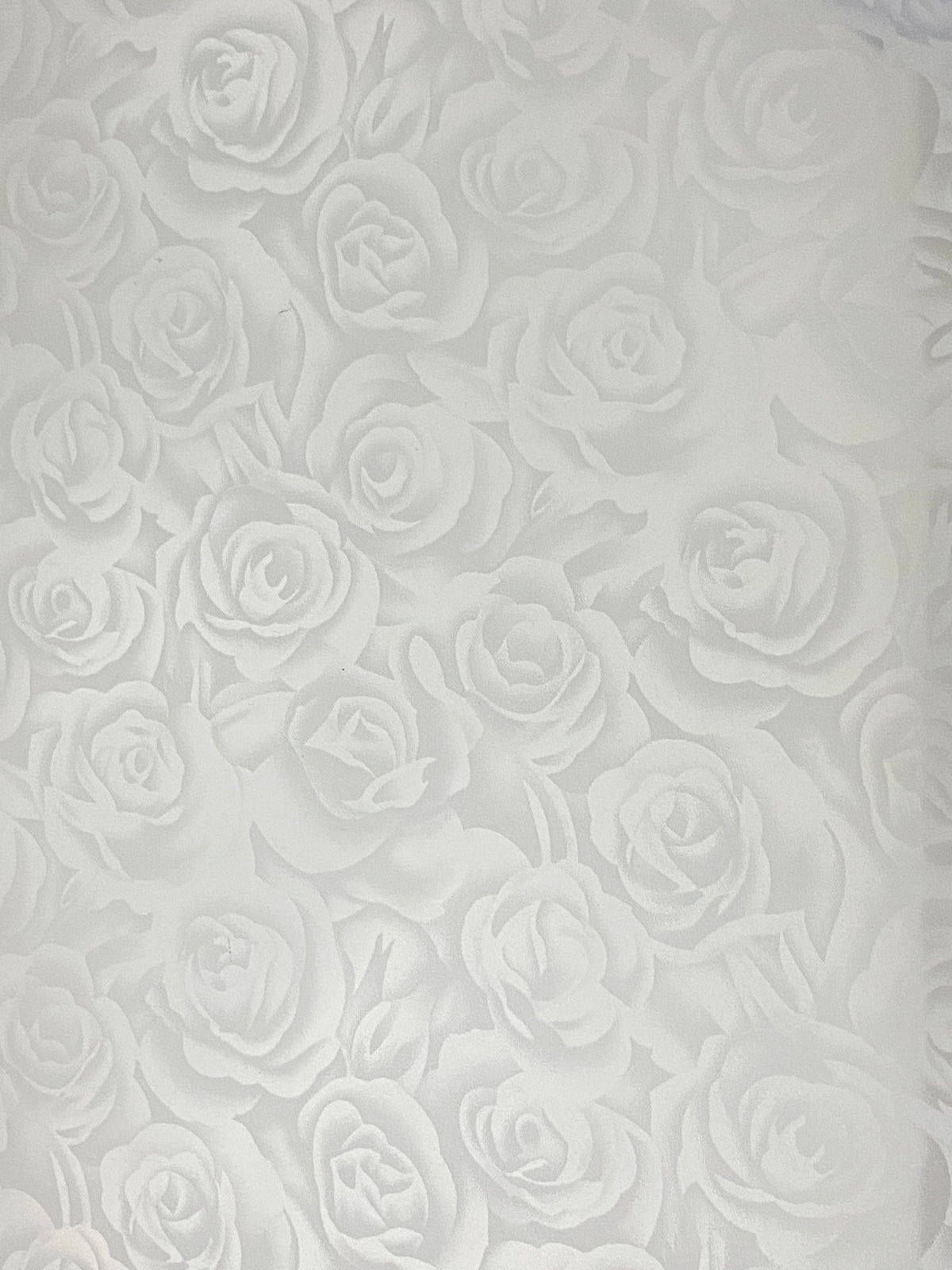 Craft HTV Rose Pattern Silver Heat Transfer Vinyl (Comes with Protective Film or Liner)