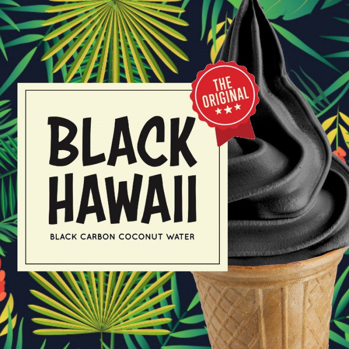 Base prête Black Hawaii pour Gelato et Crème Glacée Soft Serve - Caisse de 8 sacs de 1,45 KG - Rubicone Canada - Livraison gratuite au Canada pour les commandes de plus de 199 $ CA