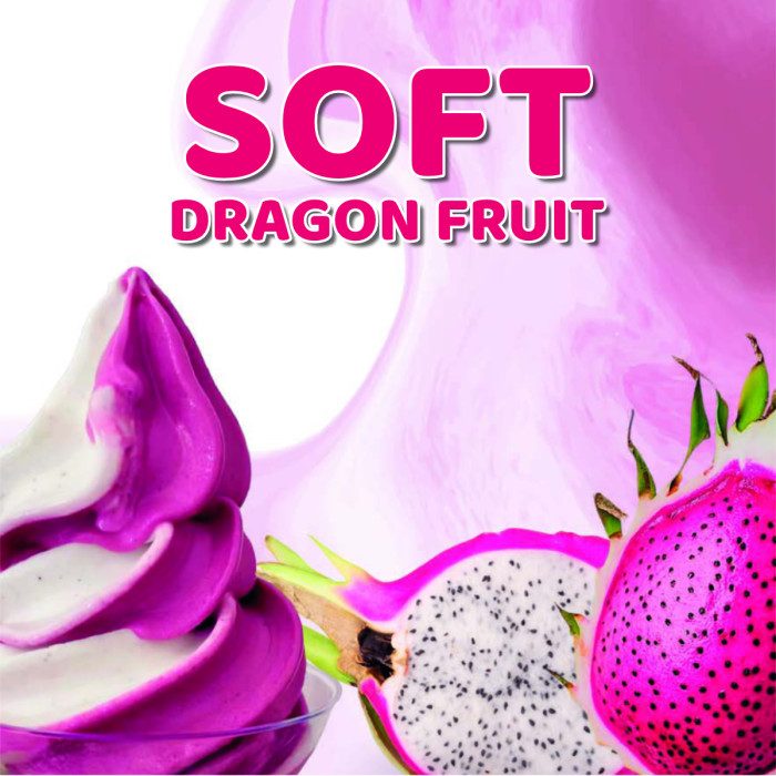 Mélange pour crème glacée molle et gelato molle au fruit du dragon violet - Caisse de 8 sacs de 1,5 kg - Rubicone Canada - Livraison gratuite au Canada pour les commandes de plus de 199 CAD