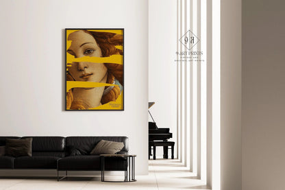 Sandro Botticelli - Birth of Venus (detail) Poster (available handframed or unframed)