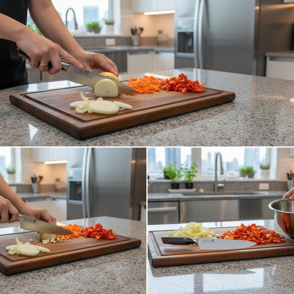 Couteau de Chef Küchen Series 210mm – Lame en Acier Allemand 1.4116