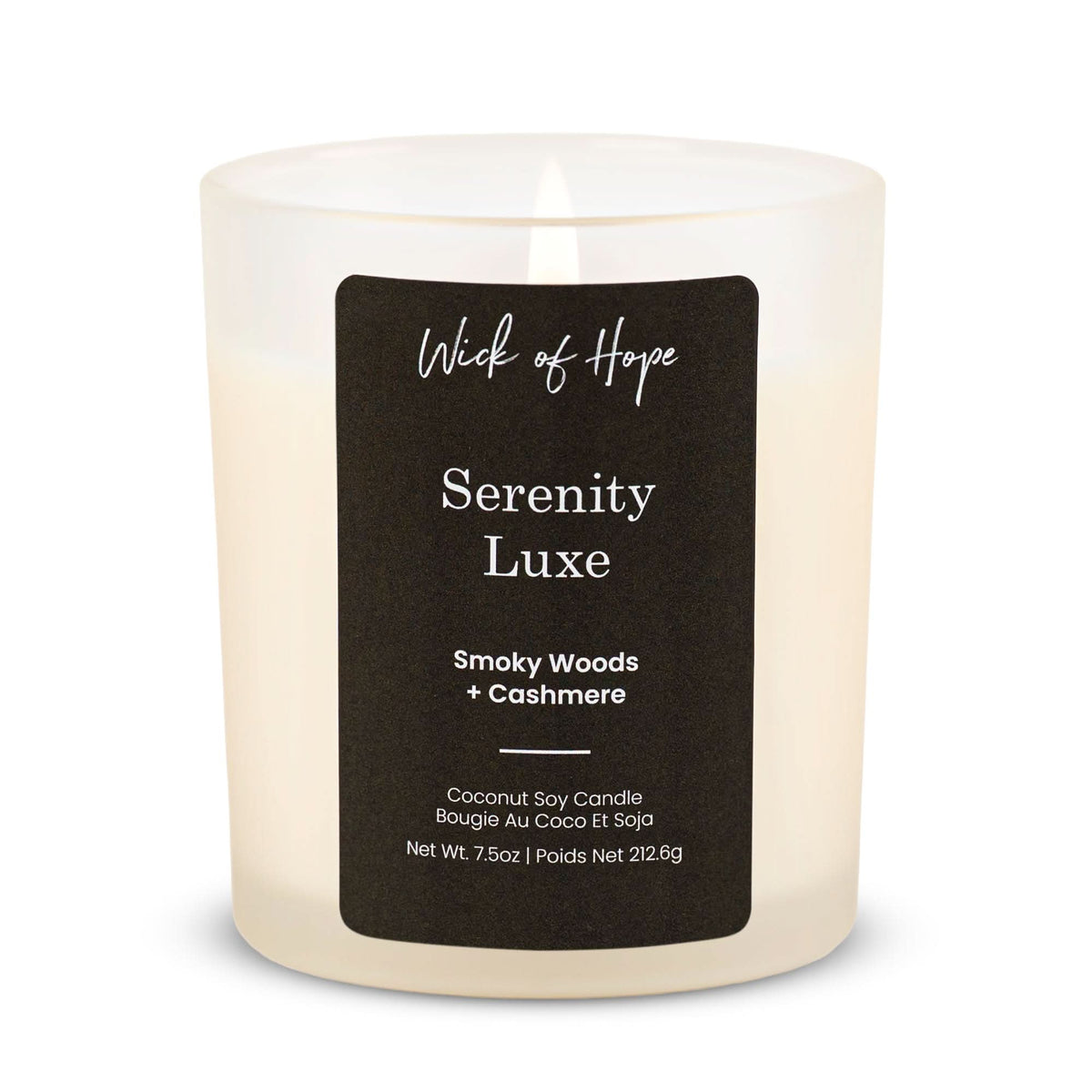 Bougie Sérénité Luxe | Bois Fumé + Cachemire
