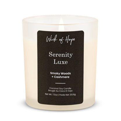 Bougie Sérénité Luxe | Bois Fumé + Cachemire
