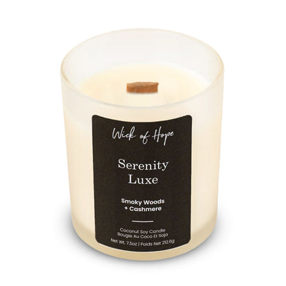 Bougie Sérénité Luxe | Bois Fumé + Cachemire