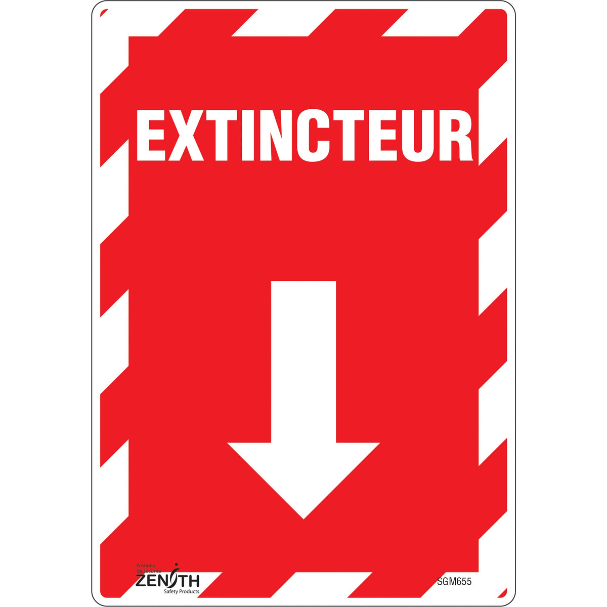 "Extincteur" Arrow Sign