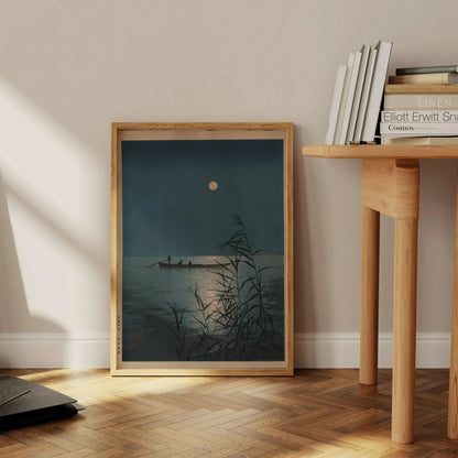 Shoda Koho Moonlit Sea Giclee Print: Vintage Japanese Ukiyo-e Art