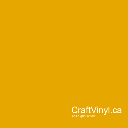 Oracal 651 Glossy Signal Yellow #019sheets and rolls