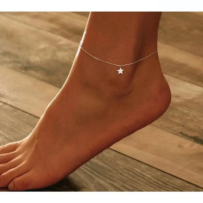 The Celestial 925 Sterling Silver Star Anklet