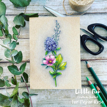 Sketchy Floral - Tampons Transparents "Hello" 10x15cm 19075