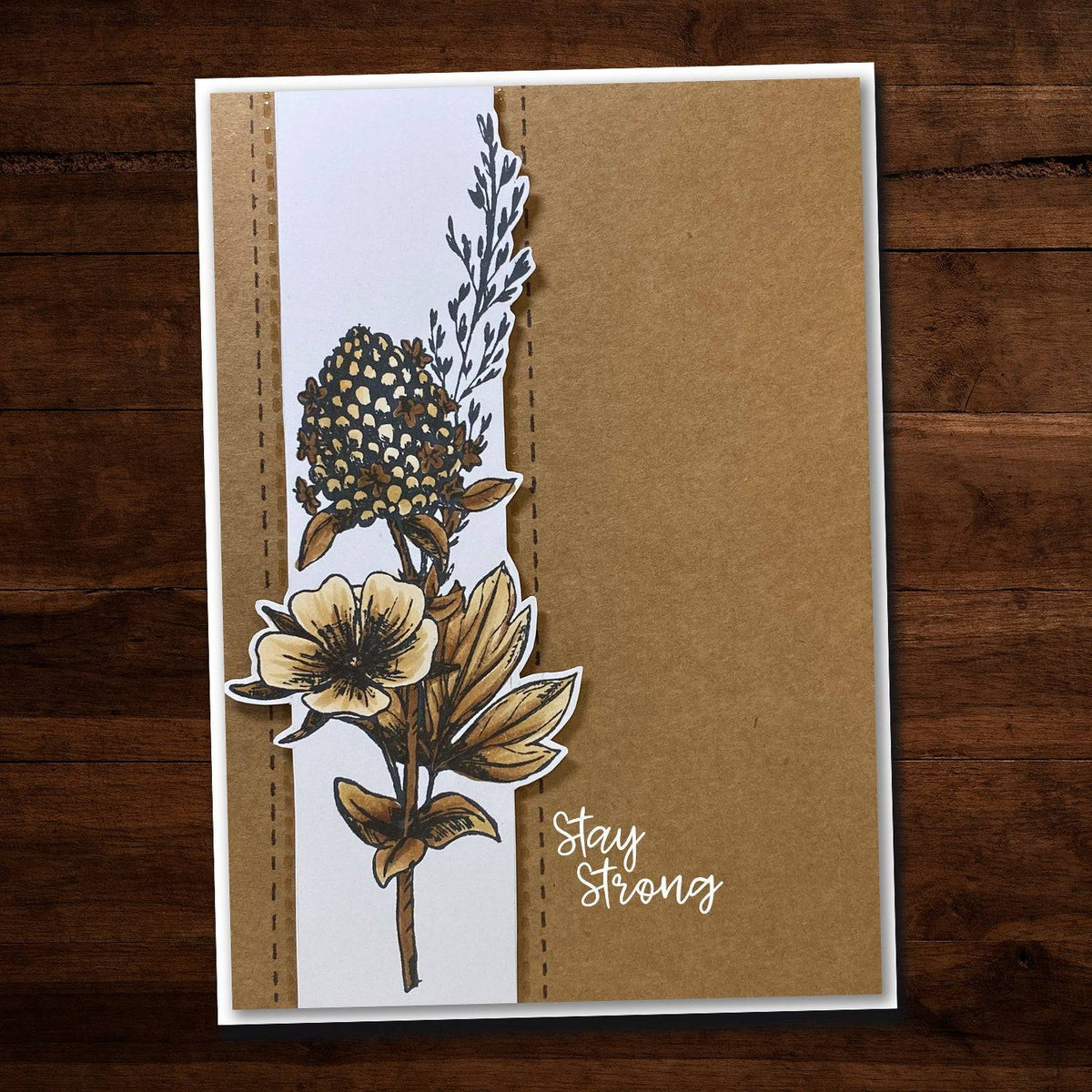 Sketchy Floral - Tampons Transparents "Hello" 10x15cm 19075