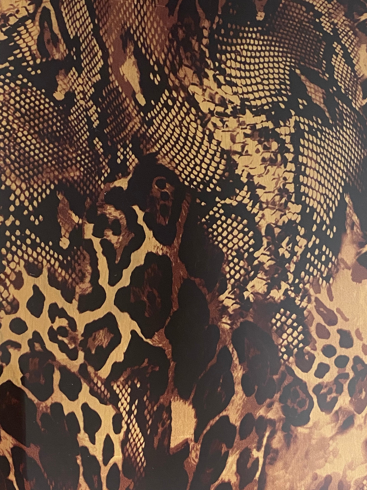 Vinyle à transfert thermique à motif peau de serpent HTV (avec film ou doublure de protection)
