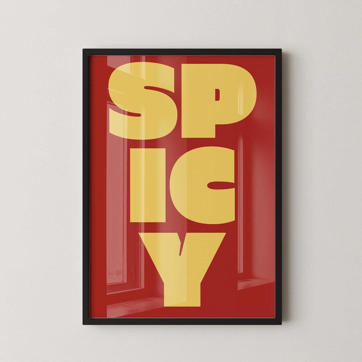Impression d'art typographique épicée : Giclée Beaux-Arts (Encadrée ou non encadrée)
