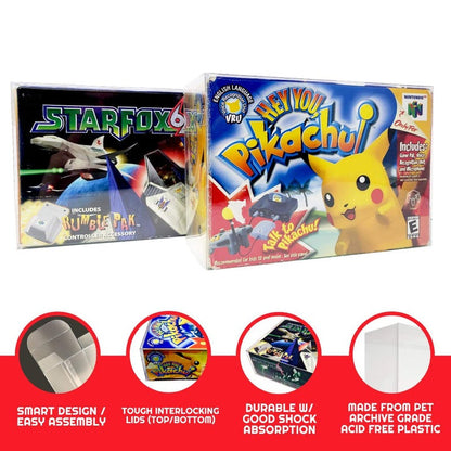 StarFox 64 or Hey You, Pikachu Box EVORETRO Protector 0.40MM - Pack of 1
