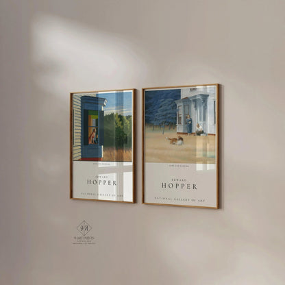 Edward Hopper Exhibition Poster Set: Cape Cod Morning and Evening