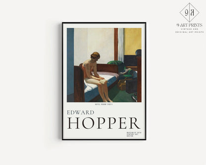 Edward Hopper Prints: New York Interior and Hotel Room Duo