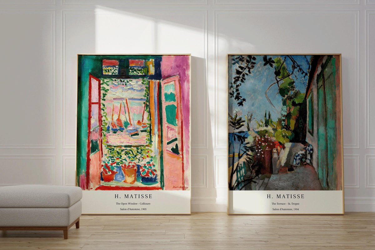 Impressions d'art Matisse : Saint-Tropez, Fenêtre ouverte à Collioure, Giclée d'art