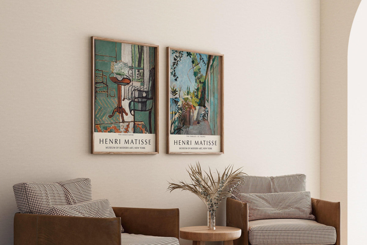 Lot d'impressions d'art Henri Matisse : La Chambre Verte & Saint-Tropez