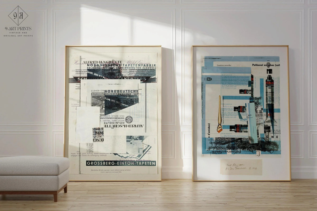 Affiches Kurt Schwitters : Impressions d'art du Bauhaus dadaïste