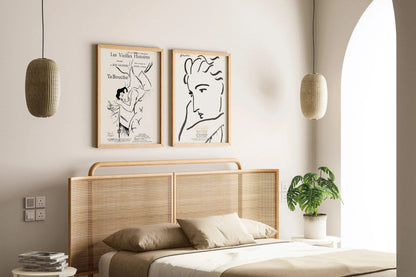Matisse & Toulouse-Lautrec Art Prints: Neutral Gallery Wall Set