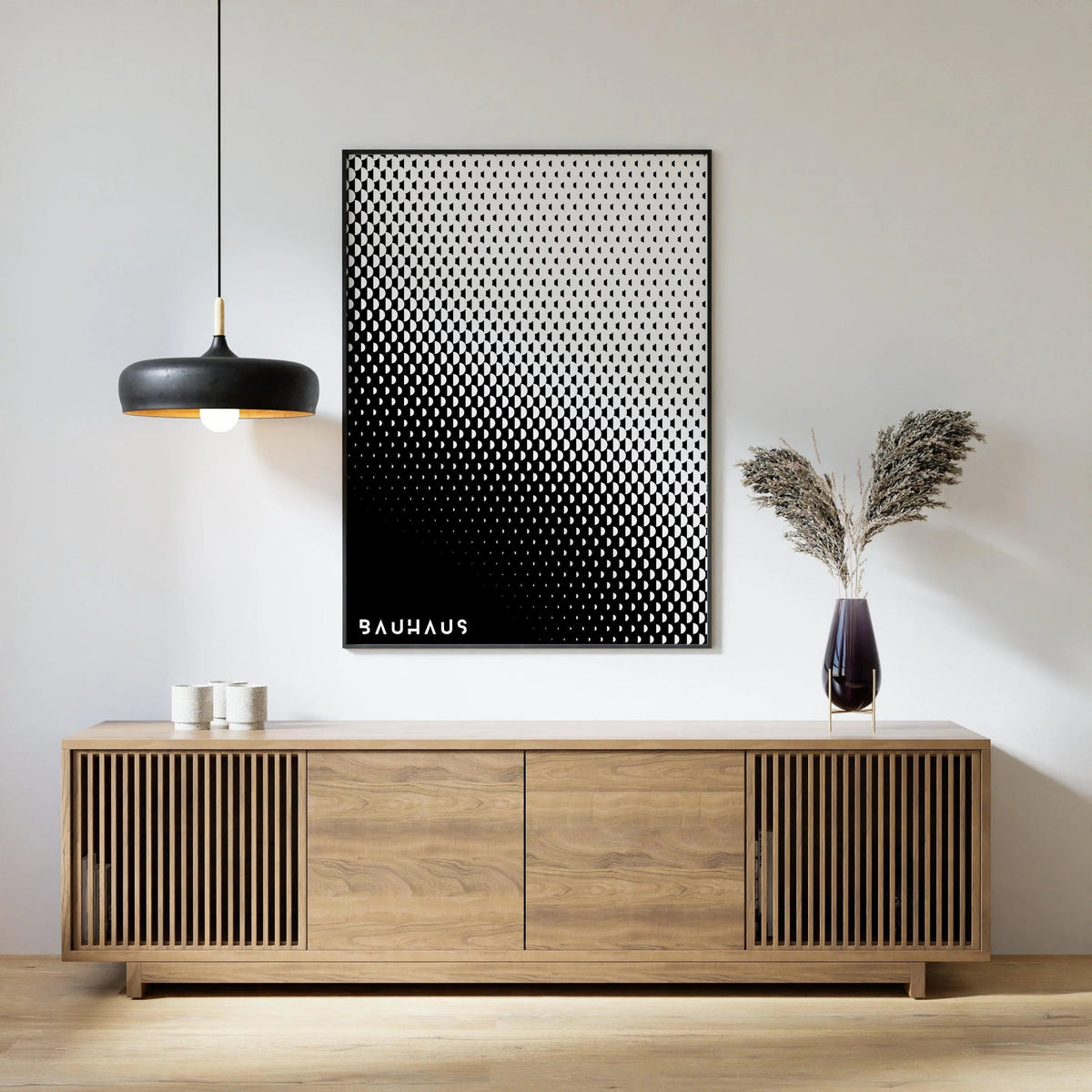 Bauhaus Art Print Set: Black and White Mid-Century Modern Posters