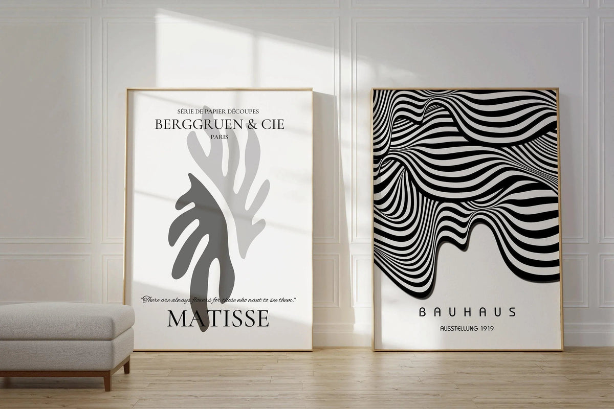 Matisse Bauhaus Art Print Set: Mid-Century Modern Home Decor