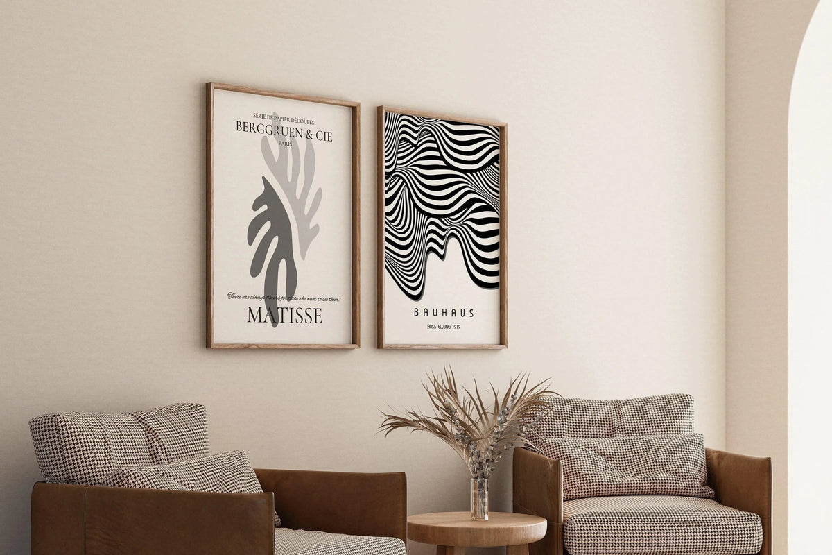 Matisse Bauhaus Art Print Set: Mid-Century Modern Home Decor