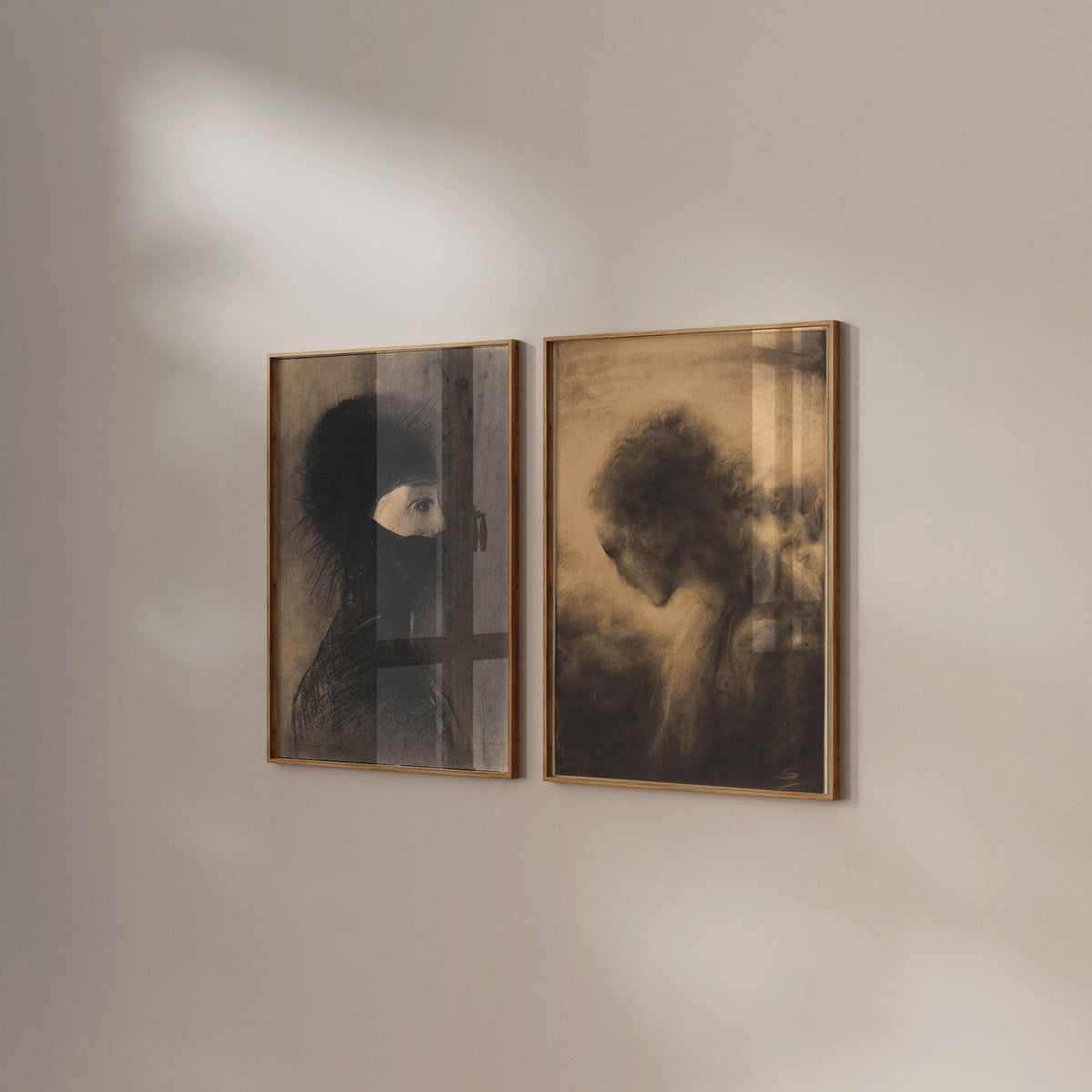Odilon Redon & Estampes Stamkart : Décoration surréaliste Dark Academia