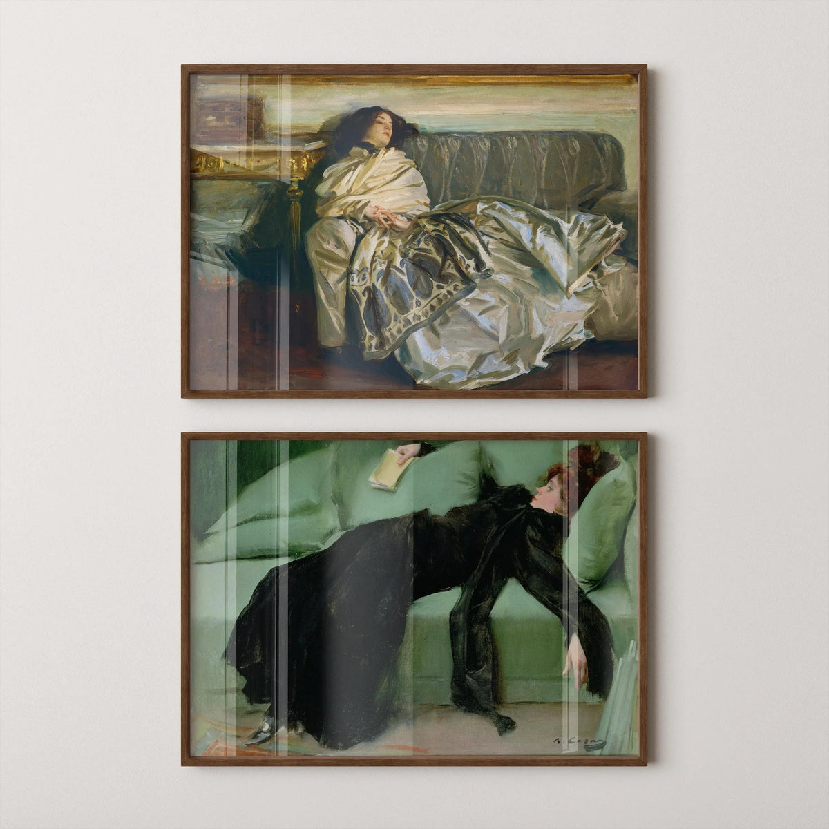Ramon Casas & Sargent Art Print Duo: Tired Ladies Giclee