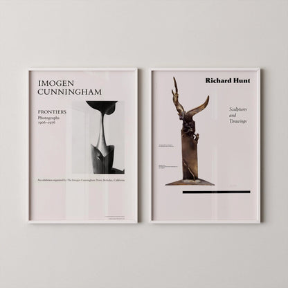 Imogen Cunningham & Richard Hunt Posters: Minimalist Art Prints