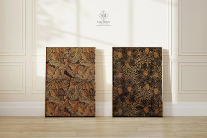 DÉCLARATION DUO Imprimés William Morris - Acanthus et Vine | Motifs botaniques vintage disponibles encadrés