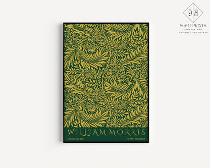 Lot d'impressions d'art Bauhaus William Morris Matisse : Vert Émeraude Or (Encadré ou Non Encadré)