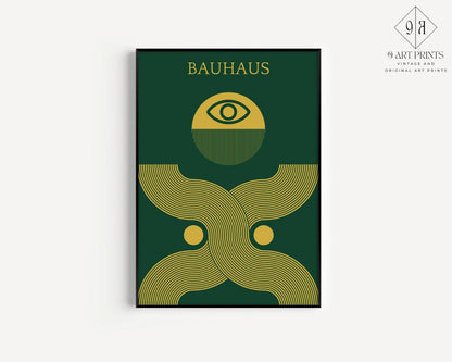 Lot d'impressions d'art Bauhaus William Morris Matisse : Vert Émeraude Or (Encadré ou Non Encadré)