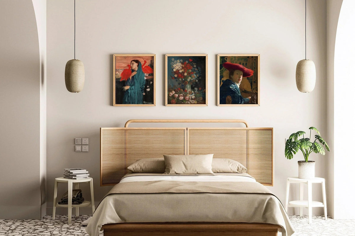 DÉCLARATION TRIO Art classique | Degas, Vermeer et Van Gogh | Disponible encadré ou non encadré