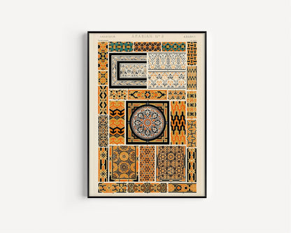 DÉCLARATION TRIO Owen Jones | Motifs vintages pompéiens, arabes et chinois disponibles encadrés