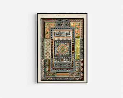 DÉCLARATION TRIO Owen Jones | Motifs vintages pompéiens, arabes et chinois disponibles encadrés