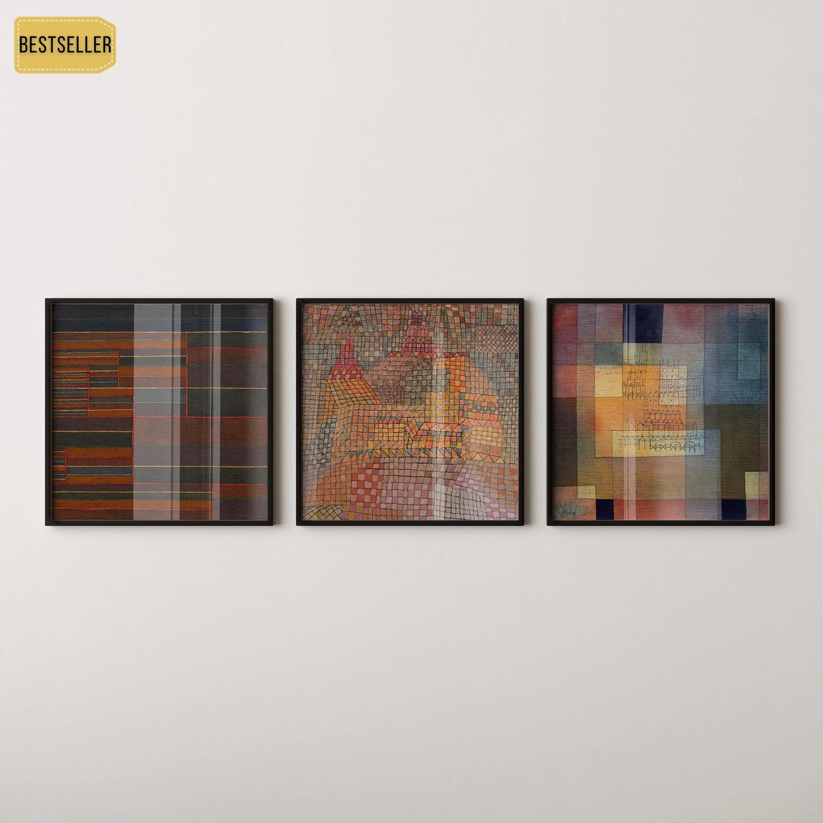 Trio Paul Klee : Impressions Giclée Beaux-Arts sur Papier Hahnemühle